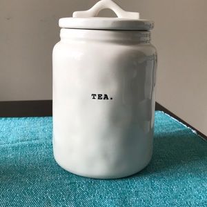 Rae Dunn tea canister